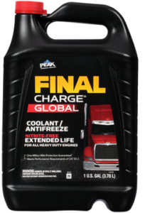 close up of Final Charge Global Gallon Container